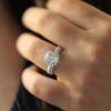 Ladies Alloy Fashion Geometric Micro Diamond Ring