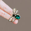 Ladies Alloy Flower Pattern Natural Style Electroplating Bee Brooch