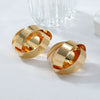 Ladies Alloy Geometric Three Dimensional Round Electroplated Earrings