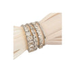 Ladies Alloy Goldplated Inlaid Zircon Geometric Ring Fourpiece Suit Jewelry