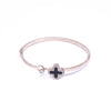 Ladies Alloy Heart Shape Inlaid Crystal Jewelry Bracelet