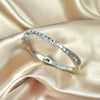 Ladies Alloy Heart Shape Inlaid Crystal Jewelry Bracelet