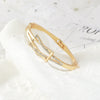 Ladies Alloy Heart Shape Inlaid Crystal Jewelry Bracelet