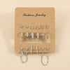 Ladies Alloy Inlaid Rhinestone Earrings With Diamond Treatment