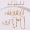 Ladies Alloy Inlaid Rhinestone Earrings With Diamond Treatment