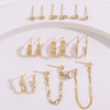 Ladies Alloy Inlaid Rhinestone Earrings With Diamond Treatment