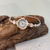 Ladies Alloy Quartz Watch With Round Dial And Stainless Steel Clasp Leisure Style