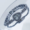 Ladies Alloy Quartz Watch With Spiral Crown And Round Dial Fashion Casual Style