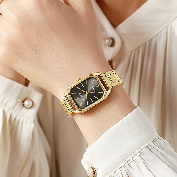 Ladies Alloy Rectangle Quartz Watch Wholesale