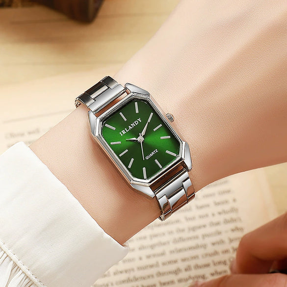 Ladies Alloy Rectangle Quartz Watch Wholesale