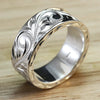 Ladies Alloy Ring With Leaf Relief And Electroplating Design