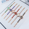 Ladies Alloy Round Dial Fashion Cat's Claw Diamond Bracelet Watch