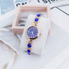 Ladies Alloy Round Dial Fashion Cat's Claw Diamond Bracelet Watch