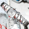 Ladies Alloy Round Dial Luminous Waterproof Leisure Watch