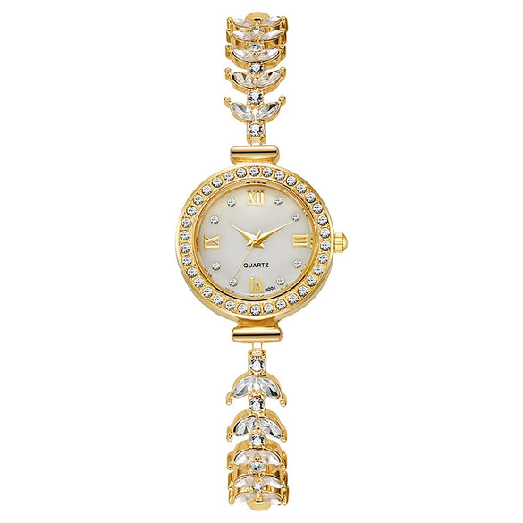 Ladies Alloy Round Quartz Mermaid Fashionable Pull Rope Watch
