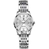 Ladies Alloy Stainless Steel Waterproof Ultrathin Round Business Style Watch