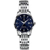 Ladies Alloy Stainless Steel Waterproof Ultrathin Round Business Style Watch