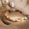 Ladies Anklet Natural Shell Geometric Titanium Steel 18K Gold