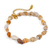 Ladies Anklet Natural Shell Geometric Titanium Steel 18K Gold
