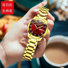 Ladies Automatic Non Mechanical Waterproof Quartz Watch Steel Case And Strap Round Dial