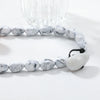 Ladies Bead Chain Necklace With Exaggerated Big Flower Pendant Acrylic Material Geometric Pattern Polishing Treatment