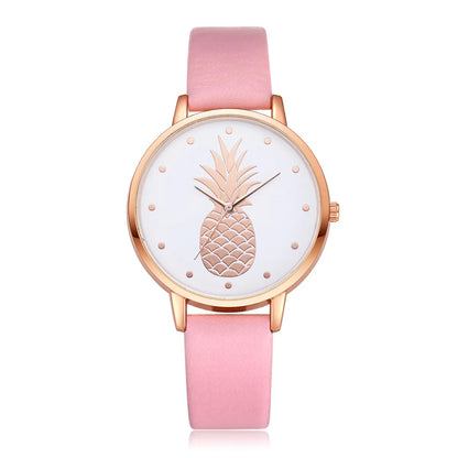 Ladies Belt Wrist Watch Fashion Pine Pattern Quartz Watch Wholesale