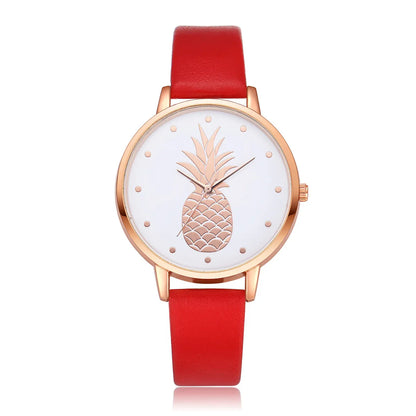 Ladies Belt Wrist Watch Fashion Pine Pattern Quartz Watch Wholesale