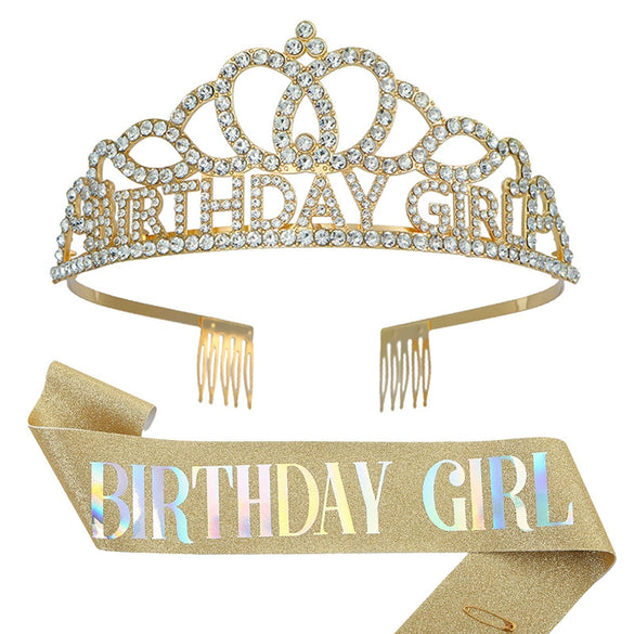 Ladies Birthday Crown Shoulder Strap Set Alloy Semimanual And Half Mechanical