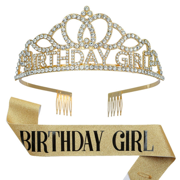 Ladies Birthday Crown Shoulder Strap Set Alloy Semimanual And Half Mechanical