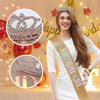 Ladies Birthday Crown Shoulder Strap Set Alloy Semimanual And Half Mechanical