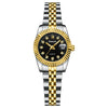 Ladies Business Style Alloy And Stainless Steel Waterproof Quartz Watch With Round Dial