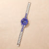 Ladies Casual Alloy Bracelet Watch Set With Round Dial