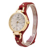 Ladies Casual Pu Leather And Alloy Quartz Watch With Rivet Punk Style