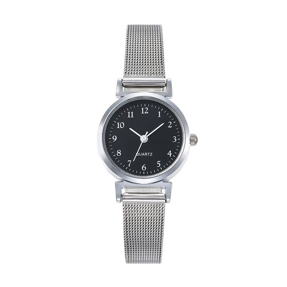 Ladies Casual Quartz Watch With Alloy Case Round Small Dial And Belt Strap