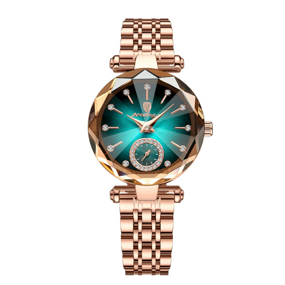 Ladies Casual Ultrathin Waterproof Quartz Watch With Alloy Case Stainless Steel Strap And Sapphire Crystal Glass Mirror Round Dial