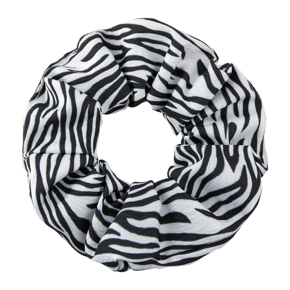 Ladies Cloth Knitting Geometric Checkerboard Zebra Stripe Hair Ring
