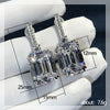Ladies Copper Earrings With Geometric Style And Zircon