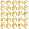Ladies Copper Geometric Micropaved Ring Jewelry Accessories
