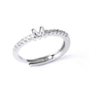 Ladies Copper Ring Plated 18K Gold With Letter Pattern And Electroplating Treatment