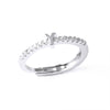 Ladies Copper Ring Plated 18K Gold With Letter Pattern And Electroplating Treatment