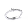Ladies Copper Ring Plated 18K Gold With Letter Pattern And Electroplating Treatment