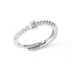 Ladies Copper Ring Plated 18K Gold With Letter Pattern And Electroplating Treatment