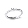 Ladies Copper Ring Plated 18K Gold With Letter Pattern And Electroplating Treatment