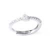 Ladies Copper Ring Plated 18K Gold With Letter Pattern And Electroplating Treatment