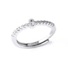 Ladies Copper Ring Plated 18K Gold With Letter Pattern And Electroplating Treatment