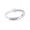 Ladies Copper Ring Plated 18K Gold With Letter Pattern And Electroplating Treatment