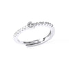 Ladies Copper Ring Plated 18K Gold With Letter Pattern And Electroplating Treatment
