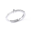 Ladies Copper Ring Plated 18K Gold With Letter Pattern And Electroplating Treatment
