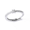 Ladies Copper Ring Plated 18K Gold With Letter Pattern And Electroplating Treatment