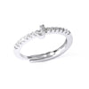 Ladies Copper Ring Plated 18K Gold With Letter Pattern And Electroplating Treatment